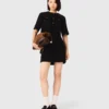 2-in-1-Kleid aus glänzendem Tweed