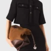 2-in-1-Kleid aus glänzendem Tweed