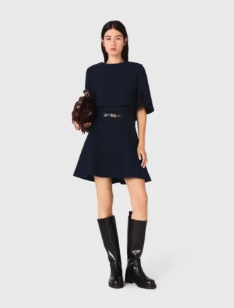 2-in-1-Kleid in Tweed-Optik