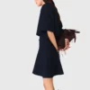 2-in-1-Kleid in Tweed-Optik