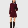 2-in-1-Strick-Minikleid