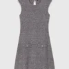 2-in-1-Strick-Minikleid