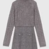 2-in-1-Strick-Minikleid