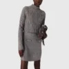 2-in-1-Strick-Minikleid