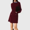 2-in-1-Strick-Minikleid