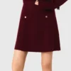 2-in-1-Strick-Minikleid