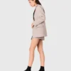 Anzugblazer mit Strassstreifen