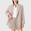Anzugblazer mit Strassstreifen