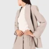 Anzugblazer mit Strassstreifen