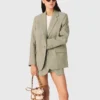 Anzugjacke aus Leinenmischung