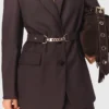 Anzugjacke mit Gürtel
