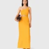Asymmetrisches Kleid aus Leinenmischung Asymmetrisches Kleid aus Leinenmischung