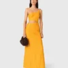 Asymmetrisches Kleid aus Leinenmischung Asymmetrisches Kleid aus Leinenmischung