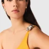 Asymmetrisches Kleid aus Leinenmischung Asymmetrisches Kleid aus Leinenmischung