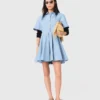Ausgestelltes Hemdkleid Ausgestelltes Hemdkleid