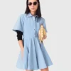 Ausgestelltes Hemdkleid Ausgestelltes Hemdkleid