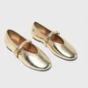 Ballerinas aus Metallic-Leder Ballerinas aus Metallic-Leder