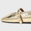 Ballerinas aus Metallic-Leder Ballerinas aus Metallic-Leder
