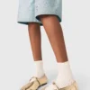 Ballerinas aus Metallic-Leder Ballerinas aus Metallic-Leder