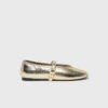 Ballerinas aus Metallic-Leder Ballerinas aus Metallic-Leder