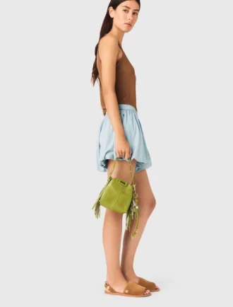 Ballon-Skort aus Chambray