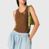 Ballon-Skort aus Chambray