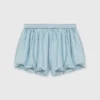Ballon-Skort aus Chambray