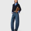 Ballonjeans mit Martingal