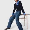 Ballonjeans mit Martingal