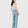 Bardot-Top aus Rippstrick