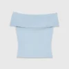 Bardot-Top aus Rippstrick