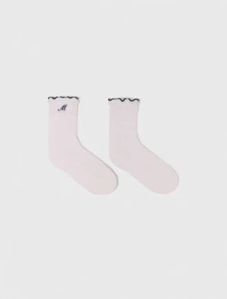 Baumwoll-Pointelle-Socken