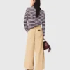 Baumwollhose mit weitem Bein Baumwollhose mit weitem Bein