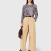 Baumwollhose mit weitem Bein Baumwollhose mit weitem Bein