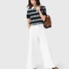 Baumwollhose mit weitem Bein Baumwollhose mit weitem Bein
