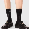 Baumwollsocken mit Strasssteinen Baumwollsocken mit Strasssteinen
