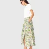 Bedruckter Maxirock mit Shorts Bedruckter Maxirock mit Shorts