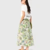 Bedruckter Maxirock mit Shorts Bedruckter Maxirock mit Shorts