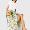 Bedruckter Maxirock mit Shorts Bedruckter Maxirock mit Shorts