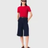 Bermudashorts aus Leinenmischung