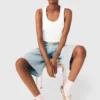Bermudashorts mit Strasssteinen
