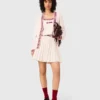 Bestickte, lange Strickjacke Bestickte, lange Strickjacke