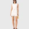 Bestickte Shorts aus Leinenmischung Bestickte Shorts aus Leinenmischung