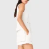 Bestickte Shorts aus Leinenmischung Bestickte Shorts aus Leinenmischung