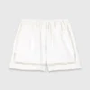 Bestickte Shorts aus Leinenmischung Bestickte Shorts aus Leinenmischung
