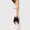 Besticktes Maxikleid mit Cut-outs