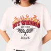 Besticktes T-Shirt
