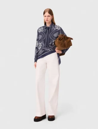 Bluse mit Bandana-Print