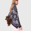 Bluse mit Bandana-Print