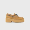 Boat-Schuhe mit Plateau aus Wildleder Boat-Schuhe mit Plateau aus Wildleder